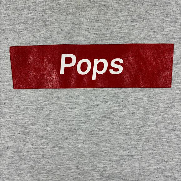 Hatch Men’s Pops Fleece Crewneck Pullover Sweatshirt Size Medium Gray - Picture 2 of 8